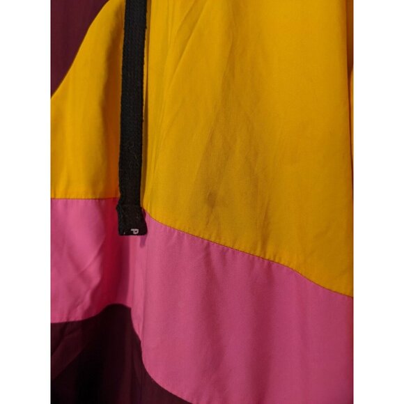 VICTORIA'S SECRET PINK SHERPA LINED JACKET Medium Pink Purple and Yellow - Picture 8 of 8